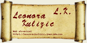 Leonora Kulizić vizit kartica